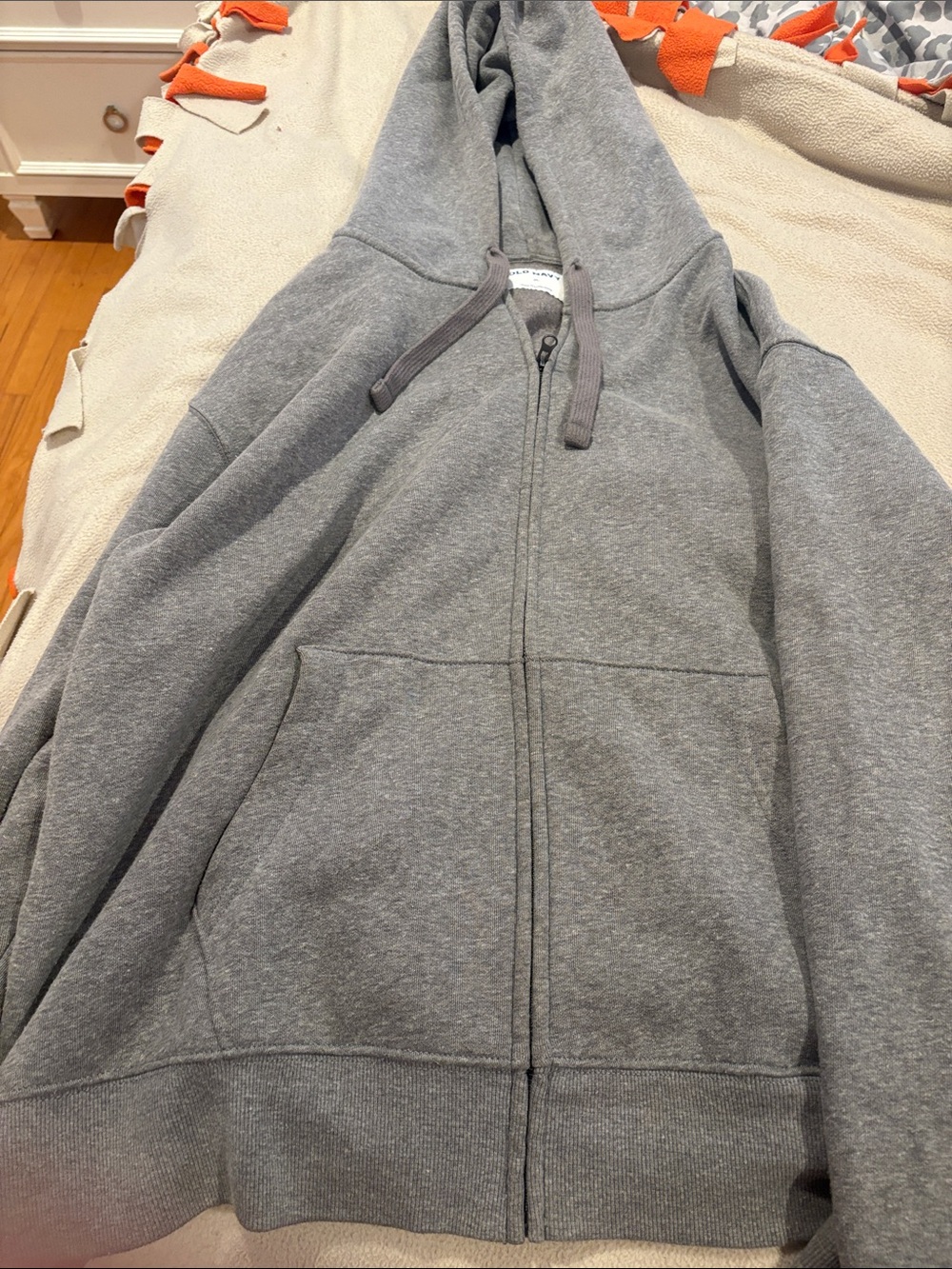 Old Navy Gray Full-Zip Hoodie
